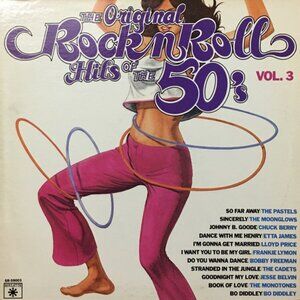 Original Rock N' Roll Hits Of The 50's Vol. 3 mint 1982 lp - pop r&b  jukebox
